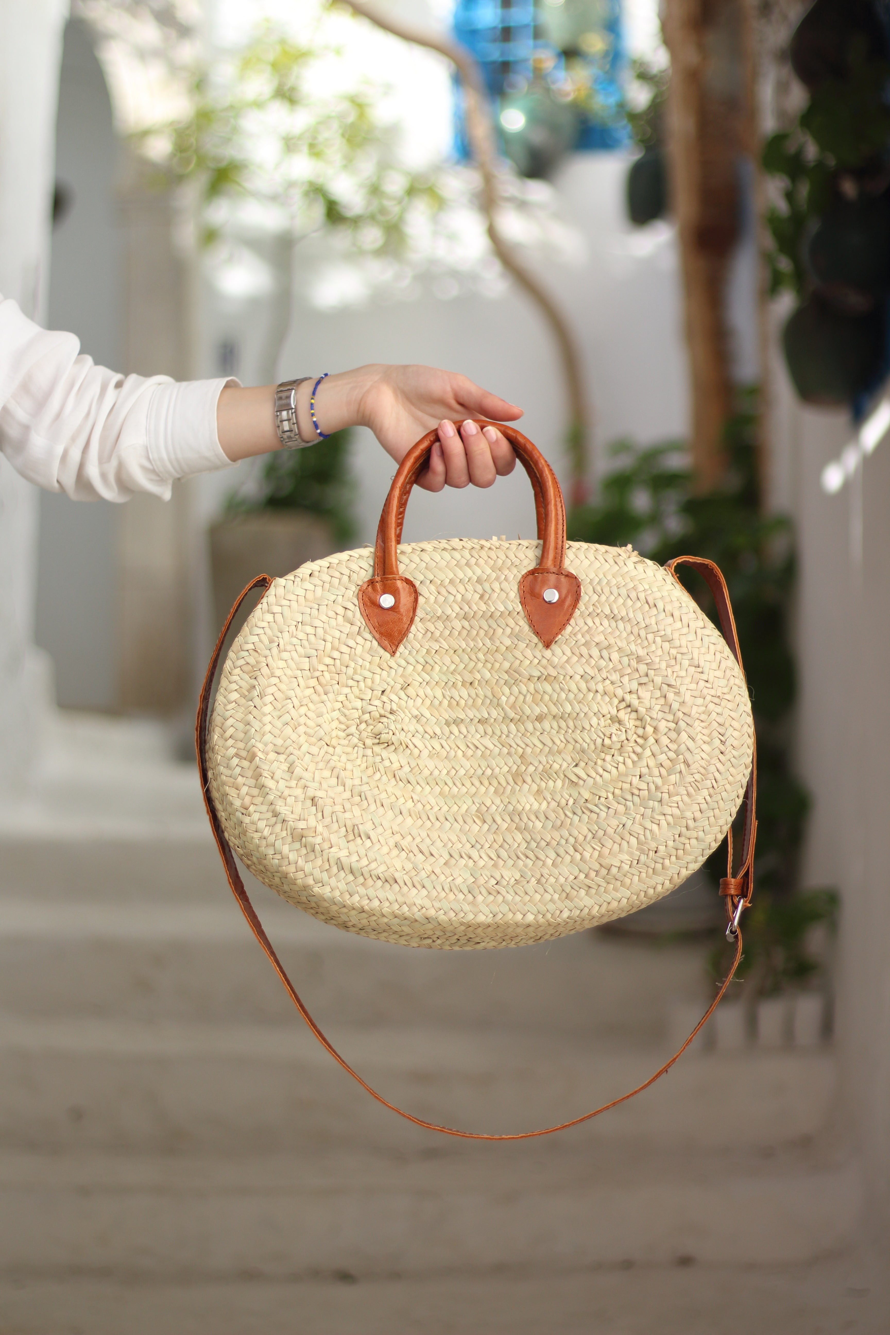 Milos oval crossbody basket – Fyllo